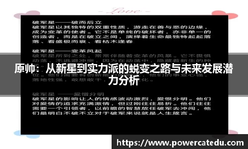 原帅：从新星到实力派的蜕变之路与未来发展潜力分析
